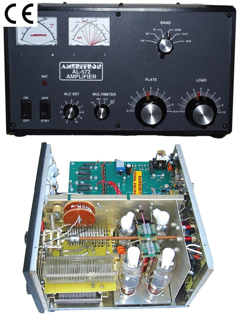 Ameritron AL-572XCE, HF AMP, 1300W, (4)572B, 200/220/240V,EXPORT, CE 3 Ameritron AL-572XCE, HF AMP, 1300W, (4)572B, 200/220/240V,EXPORT, CE