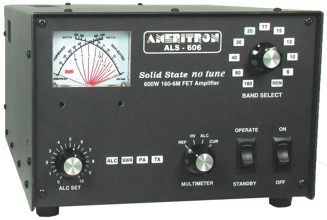 Ameritron ALS-606SX, AMPLIFIER, HF+6M, 600W, SOLID STATE, W/SW PS 3 Ameritron ALS-606SX, AMPLIFIER, HF+6M, 600W, SOLID STATE, W/SW PS