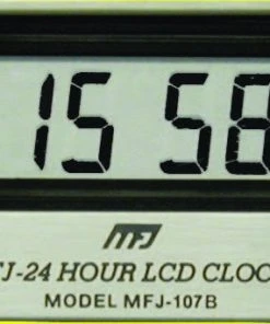 MFJ-107B, CLOCK, LCD 24 HOUR, SINGLE CLOCK