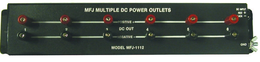 MFJ-1112, DC, POWER STRIP, 6 OUTLET 3 MFJ-1112, DC, POWER STRIP, 6 OUTLET