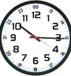 MFJ-131RC, CLOCK, ANALOG, ATOMIC, 12~, 12/24HR