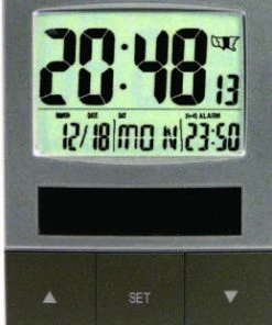 MFJ-136RC, ATOMIC CLOCK, SOLAR, BACK LT, 24/12, CALENDAR