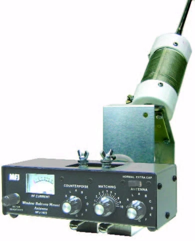 MFJ-1625, WINDOW/BALCONY ANT, W/TUNER, 80-6M 3 MFJ-1625, WINDOW/BALCONY ANT, W/TUNER, 80-6M