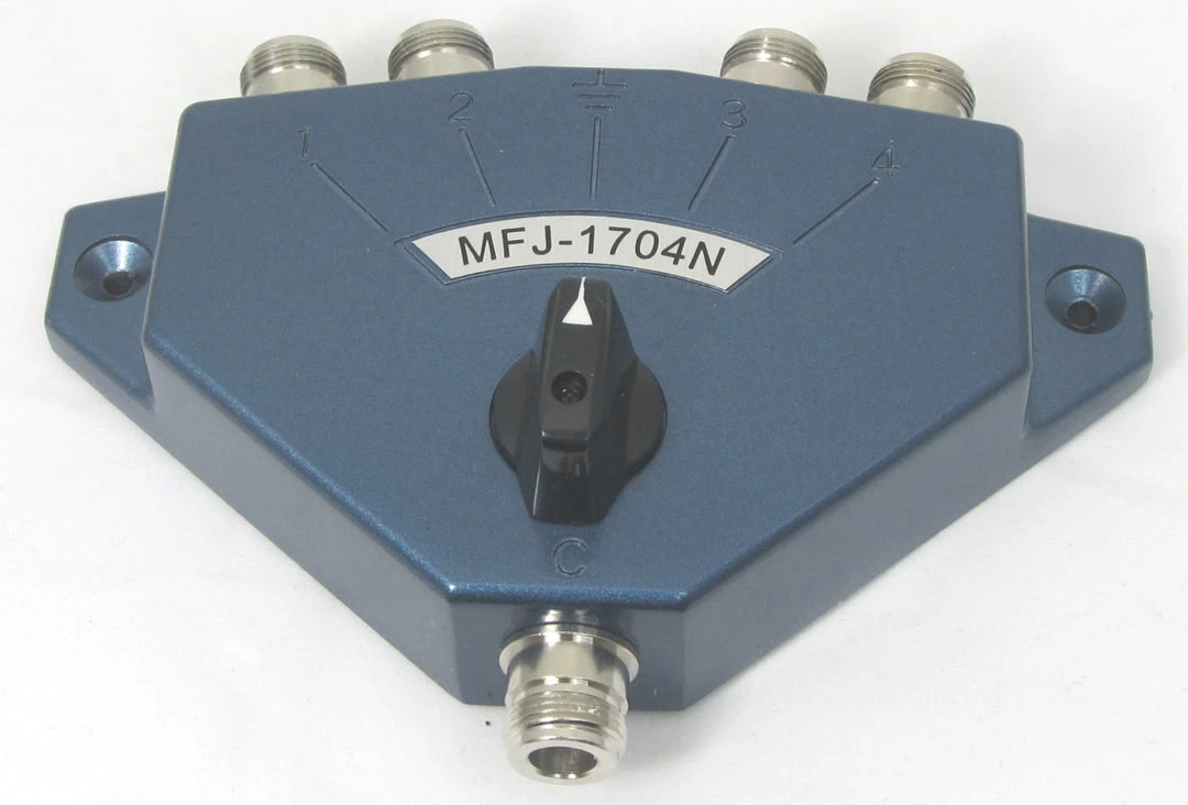 MFJ-1704N, ANT SWITCH, 4 POS.N, 2.5 KW PEP, 0-450 M 3 MFJ-1704N, ANT SWITCH, 4 POS.N, 2.5 KW PEP, 0-450 M