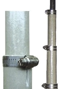 MFJ-1908, FIBERGLASS POLE, 41FT, 7.5 FT/SEC, HOSE CLAMPS