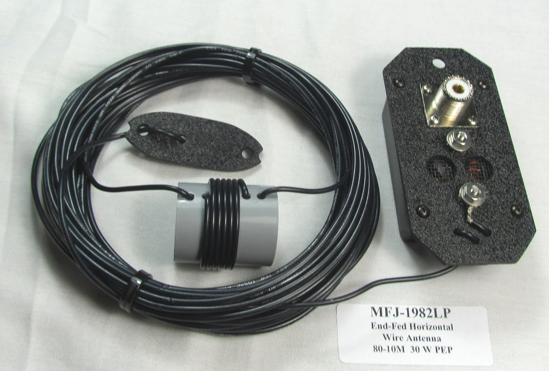 MFJ-1982LP, END FED, 1/2 WAVE, 80-10M, 30W WIRE ANTENNA 3 MFJ-1982LP, END FED, 1/2 WAVE, 80-10M, 30W WIRE ANTENNA