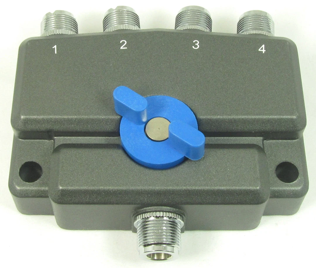 MFJ-2704N2, ANT SWITCH, 4 POS, N, 2N2M, 2kW @HF, 900/1.5GHz 3 MFJ-2704N2, ANT SWITCH, 4 POS, N, 2N2M, 2kW @HF, 900/1.5GHz