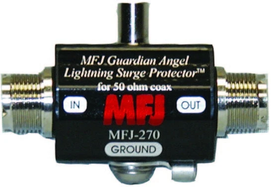 MFJ-270, LIGHTNING PROTECTOR, SO-239/SO-239, 400W PEP 3 MFJ-270, LIGHTNING PROTECTOR, SO-239/SO-239, 400W PEP