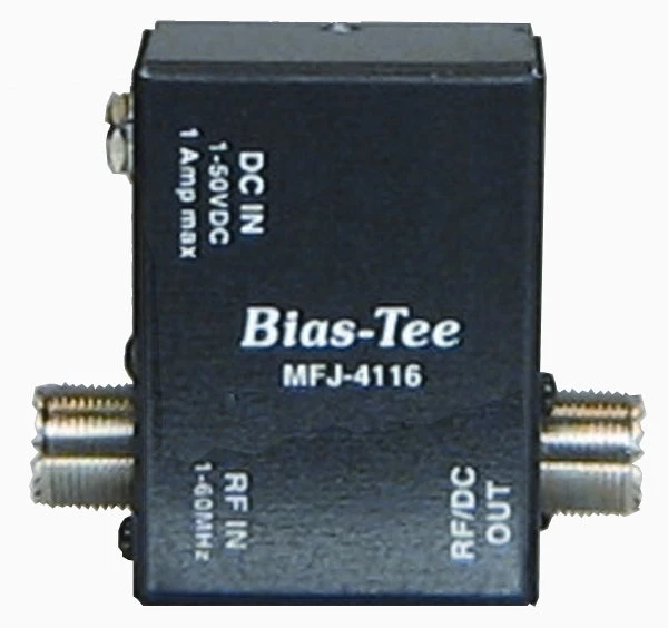 MFJ-4116, BIAS TEE DC POWER INJECTOR, HF, 1-50 VDC, 1A 3 MFJ-4116, BIAS TEE DC POWER INJECTOR, HF, 1-50 VDC, 1A
