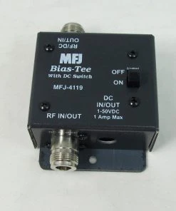 MFJ-4119N, BIAS TEE, HF/VHF/UHF, 1-50VDC, 1A,PWR INJECTOR, N