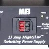MFJ-4125P, SWITCHING PS, W/POWER POLE, 25 AMP