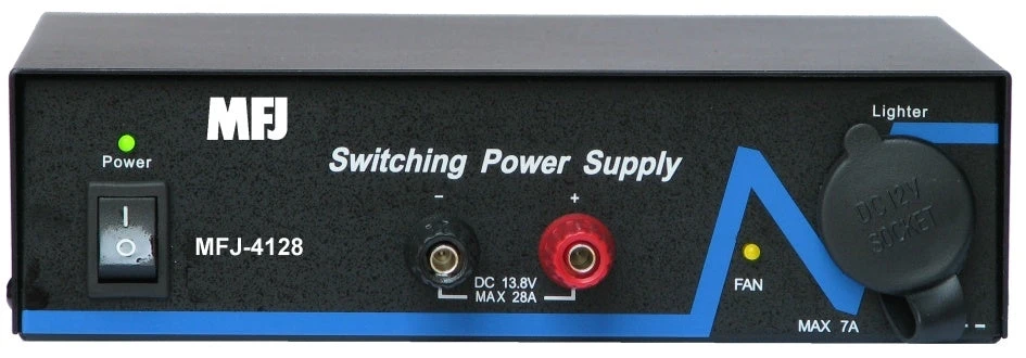 MFJ-4128, SWITCHING POWER SUPPLY, 28AMPS, 13.8VDC,110/220VA 3 MFJ-4128, SWITCHING POWER SUPPLY, 28AMPS, 13.8VDC,110/220VA