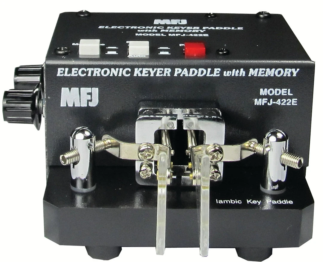 MFJ-422E, KEYER, MFJ PADDLE, COMBO, WITH MEMORY, BLACK 3 MFJ-422E, KEYER, MFJ PADDLE, COMBO, WITH MEMORY, BLACK