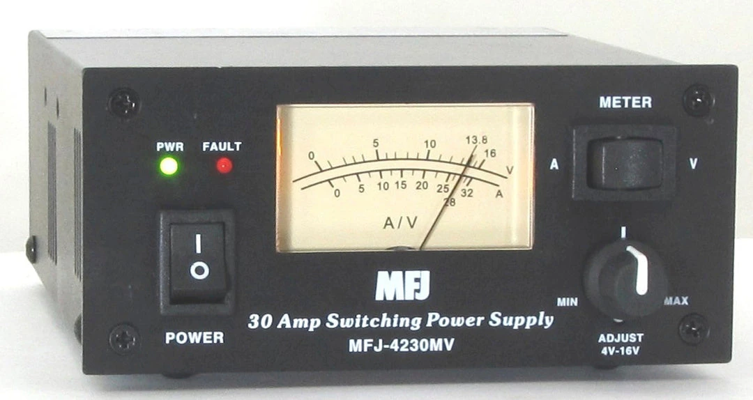 MFJ-4230MV, COMPACT SWITCH PS, METER, 4-16V ADJ. 110/220VAC 3 MFJ-4230MV, COMPACT SWITCH PS, METER, 4-16V ADJ. 110/220VAC