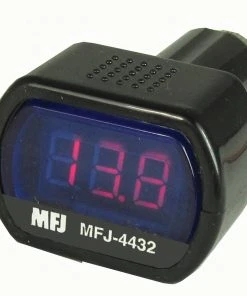 MFJ-4432, DIGITAL LED VOLTMETER,CIG.LIGHTER PLUG,8-30VDC RED