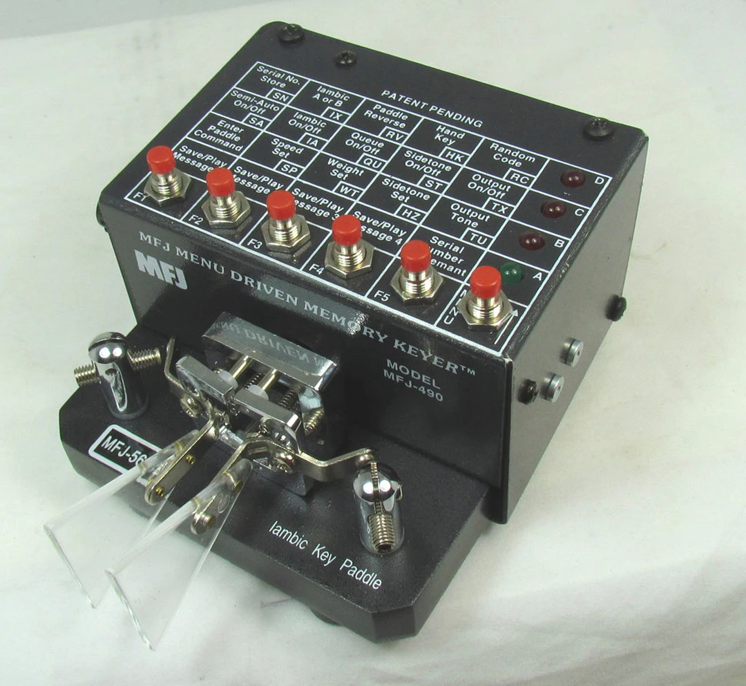 MFJ-490E, MEMORY KEYER/MFJ-564B PADDLE COMBO 3 MFJ-490E, MEMORY KEYER/MFJ-564B PADDLE COMBO