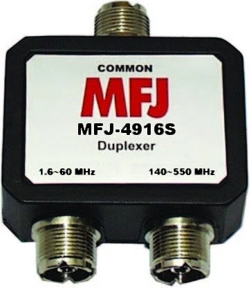MFJ-4916S, DUPLEXER, HF-60 MHz/140-470 MHz, SO-239 3 MFJ-4916S, DUPLEXER, HF-60 MHz/140-470 MHz, SO-239