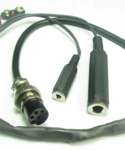 MFJ-5393Y, ADAPTOR CABLE, 8P ROUND YAESU, FOR 393 HEADSET