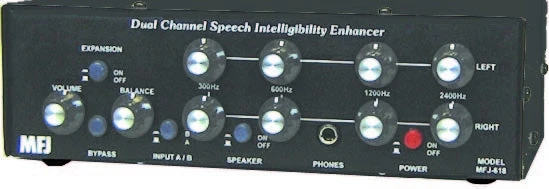 MFJ-618, SPEECH INTEL. DUAL CH. ENHANCER 3 MFJ-618, SPEECH INTEL. DUAL CH. ENHANCER
