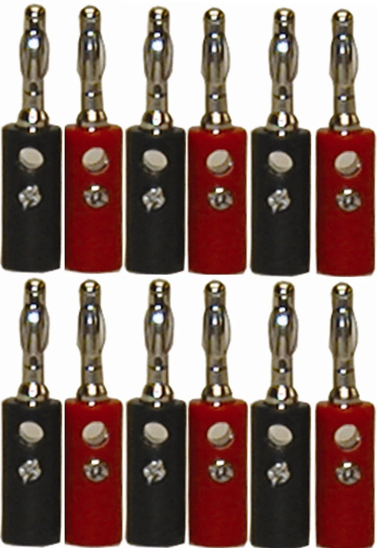 MFJ-7700P, BANANNA PLUG, 6-PAIR RED/BLACK (600-2300/2302) 3 MFJ-7700P, BANANNA PLUG, 6-PAIR RED/BLACK (600-2300/2302)