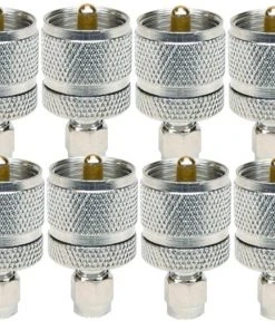 MFJ-7717P, 12-PACK, ADAPTOR, PL259-SMA MALE (610-2177)