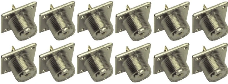 MFJ-7721P, 12PACK, 7721 SO-239 4HOLES, TEF 3 MFJ-7721P, 12PACK, 7721 SO-239 4HOLES, TEF