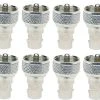 MFJ-7737P, 12-PK, ADAPTOR, PL-259 TO BNC FEMALE (610-2137)
