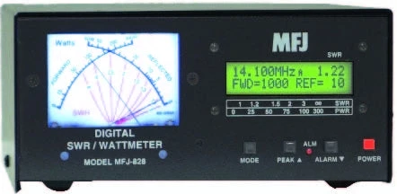 MFJ-828, DIGITAL SWR/WATTMETER, XMTER, W/FREQ.COUNTER 3 MFJ-828, DIGITAL SWR/WATTMETER, XMTER, W/FREQ.COUNTER