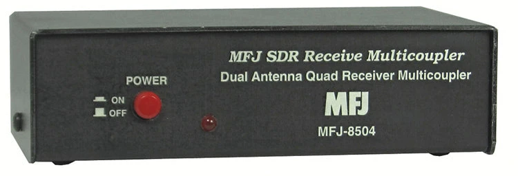 MFJ-8504NB, SDR RECEIVER MULTI-COUPLER, W/AM NOTCH FILTER, BNC 4 MFJ-8504NB, SDR RECEIVER MULTI-COUPLER, W/AM NOTCH FILTER, BNC