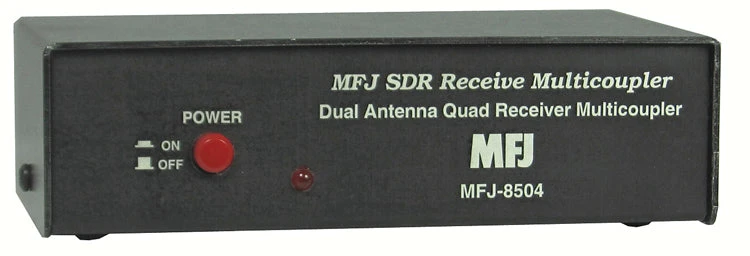 MFJ-8504S, SDR RECEIVER MULTI-COUPLER,SMA F,NO NOISE BLANKER 4 MFJ-8504S, SDR RECEIVER MULTI-COUPLER,SMA F,NO NOISE BLANKER