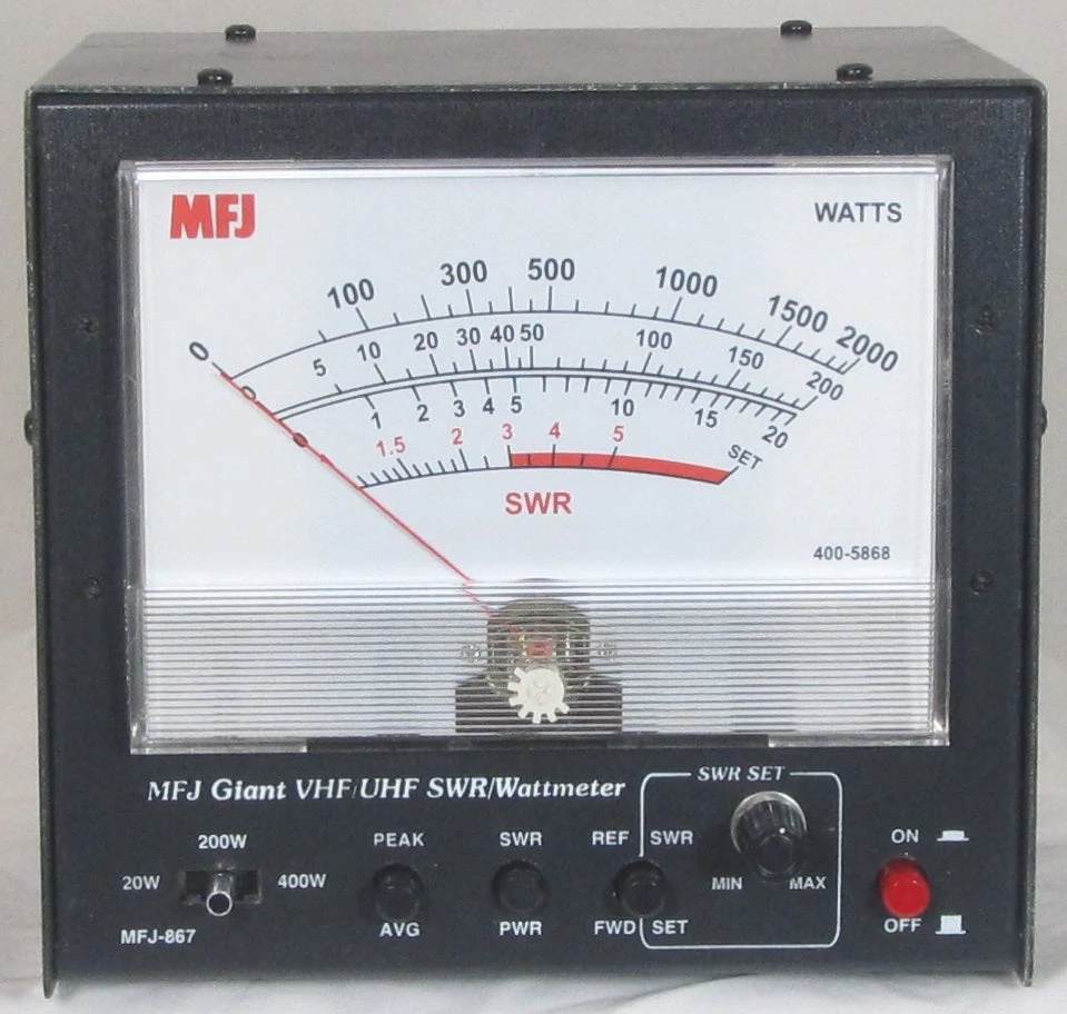 MFJ-867, GIANT 144/220/440 MHz SWR/WATTMETER, HANDLE 400W 3 MFJ-867, GIANT 144/220/440 MHz SWR/WATTMETER, HANDLE 400W