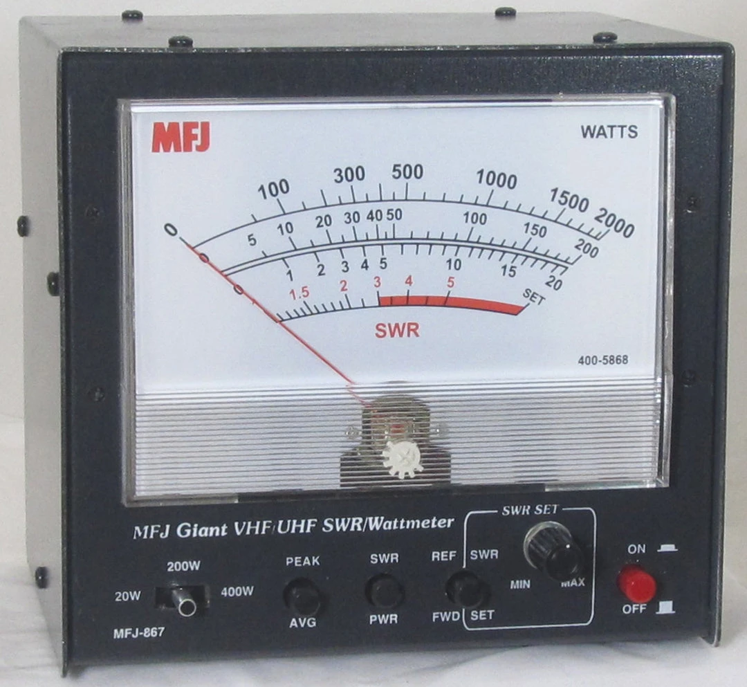 MFJ-867, GIANT 144/220/440 MHz SWR/WATTMETER, HANDLE 400W 4 MFJ-867, GIANT 144/220/440 MHz SWR/WATTMETER, HANDLE 400W