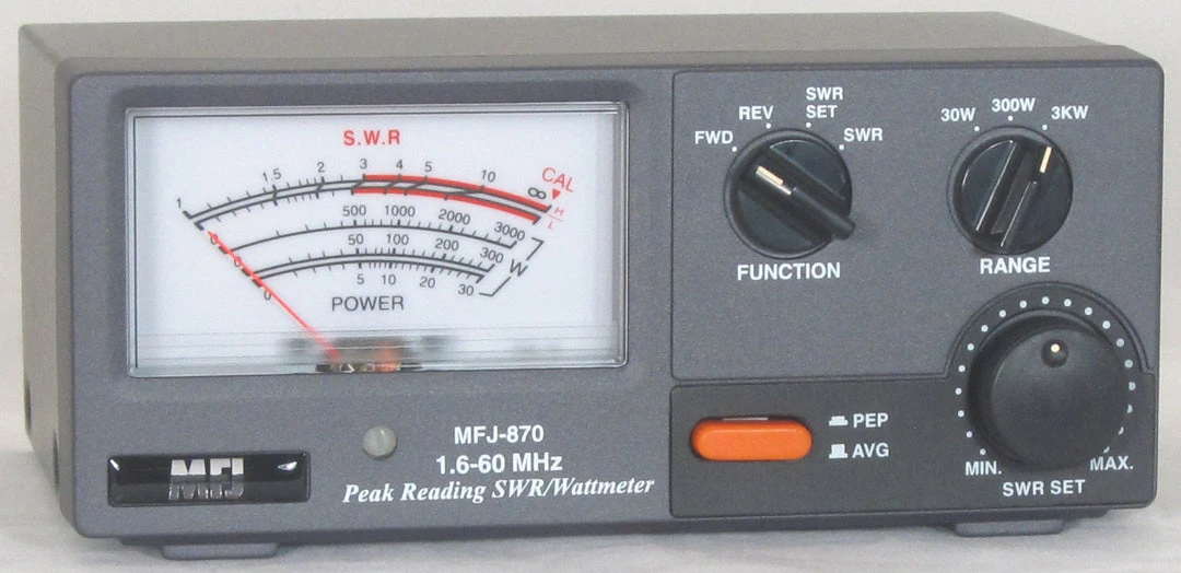 MFJ-870, WATTMETER, 1.6-60 MHz, 3kW 4 MFJ-870, WATTMETER, 1.6-60 MHz, 3kW