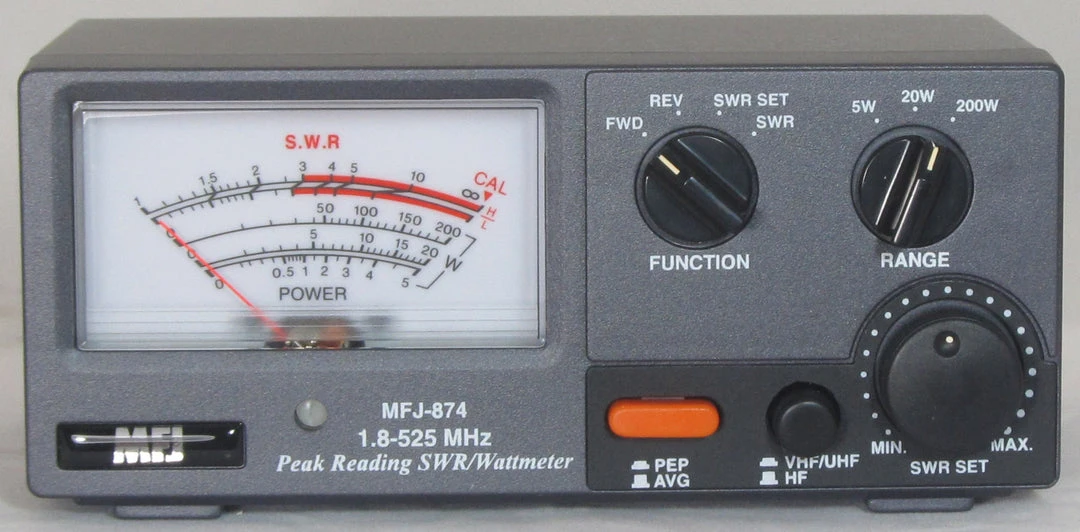 MFJ-874, WATTMETER, 1.8-525 MHz, 200 W 3 MFJ-874, WATTMETER, 1.8-525 MHz, 200 W