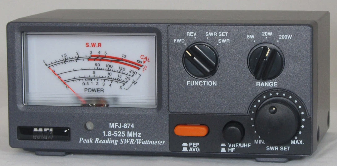 MFJ-874, WATTMETER, 1.8-525 MHz, 200 W 5 MFJ-874, WATTMETER, 1.8-525 MHz, 200 W