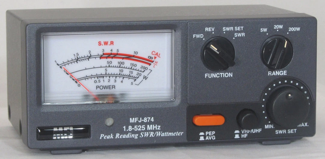 MFJ-874, WATTMETER, 1.8-525 MHz, 200 W 4 MFJ-874, WATTMETER, 1.8-525 MHz, 200 W