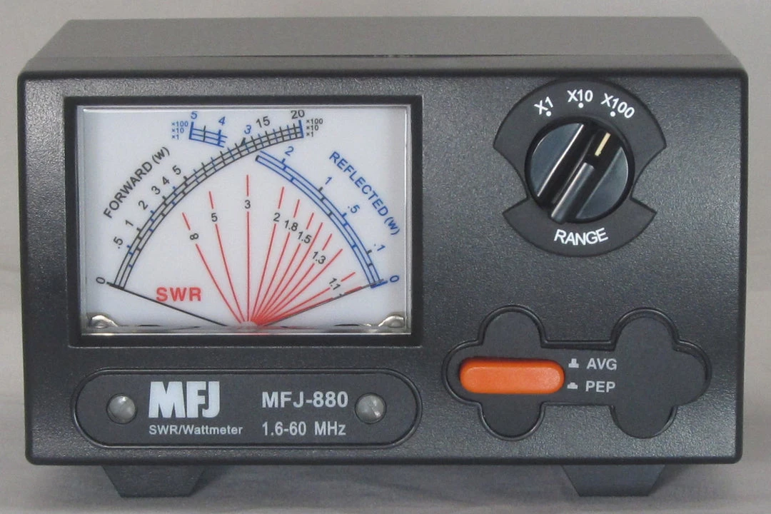 MFJ-880, X SWR/WATTMETER, 1.6-60 MHz, 2kW 3 MFJ-880, X SWR/WATTMETER, 1.6-60 MHz, 2kW