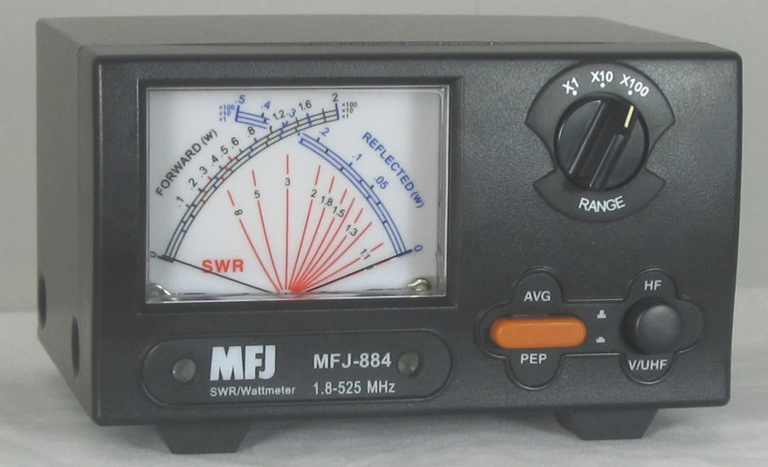 MFJ-884, X SWR/WATTMETER, 1.8-525 MHz, 200 W 4 MFJ-884, X SWR/WATTMETER, 1.8-525 MHz, 200 W