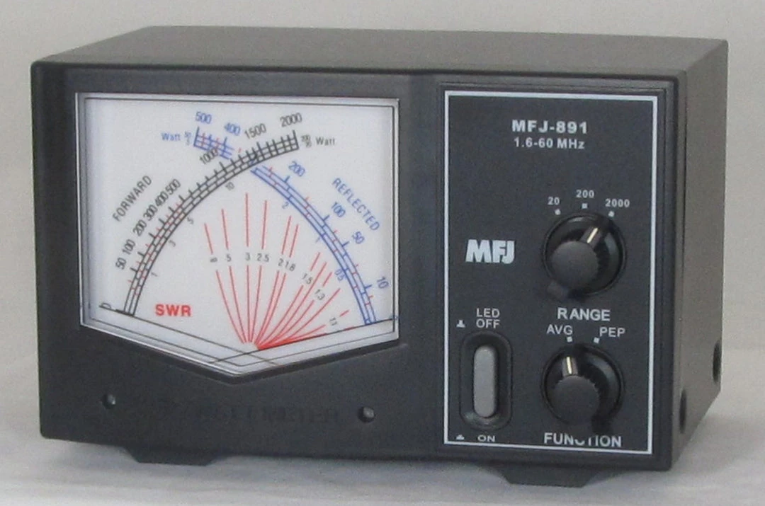 MFJ-891, GIANT X SWR/WATTMETER, 1.6-60 MHz, 2kW 5 MFJ-891, GIANT X SWR/WATTMETER, 1.6-60 MHz, 2kW