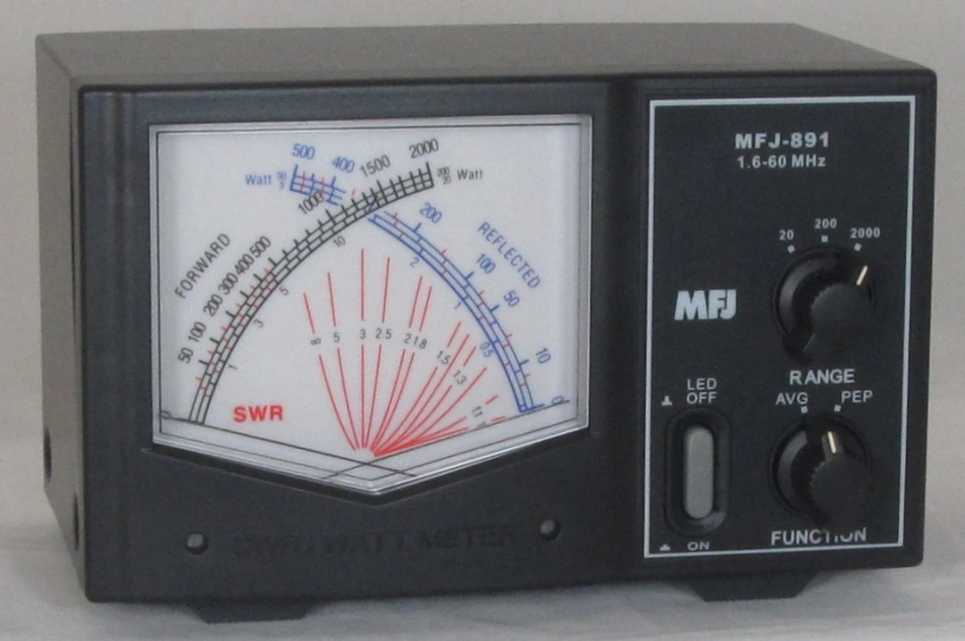 MFJ-891, GIANT X SWR/WATTMETER, 1.6-60 MHz, 2kW 4 MFJ-891, GIANT X SWR/WATTMETER, 1.6-60 MHz, 2kW