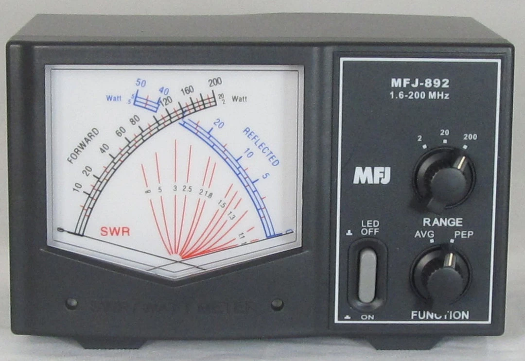 MFJ-892, GIANT X SWR/WATTMETER, 1.6-200MHz, 200W 3 MFJ-892, GIANT X SWR/WATTMETER, 1.6-200MHz, 200W
