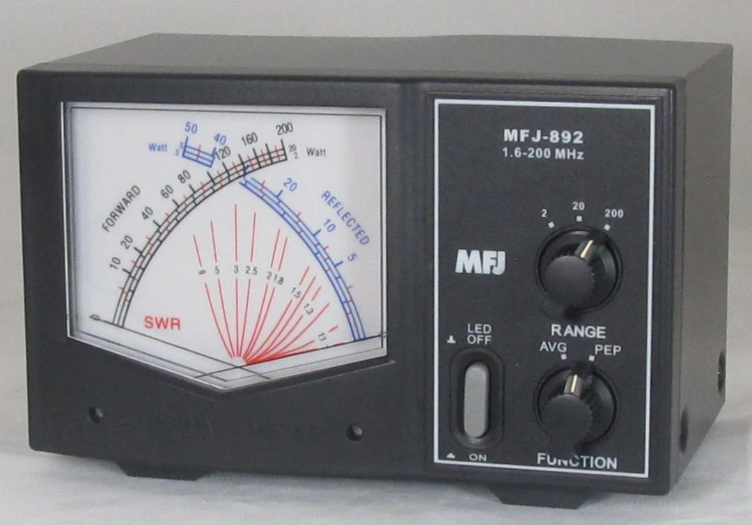 MFJ-892, GIANT X SWR/WATTMETER, 1.6-200MHz, 200W 5 MFJ-892, GIANT X SWR/WATTMETER, 1.6-200MHz, 200W