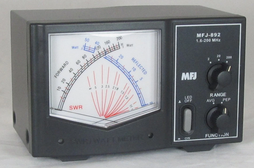 MFJ-892, GIANT X SWR/WATTMETER, 1.6-200MHz, 200W 4 MFJ-892, GIANT X SWR/WATTMETER, 1.6-200MHz, 200W