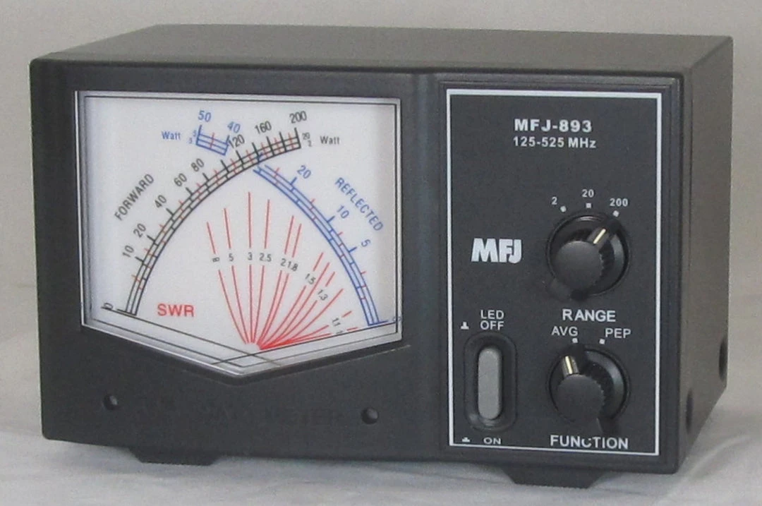 MFJ-893, GIANT X SWR/WATTMETER, 125-525 MHz, 200W 5 MFJ-893, GIANT X SWR/WATTMETER, 125-525 MHz, 200W