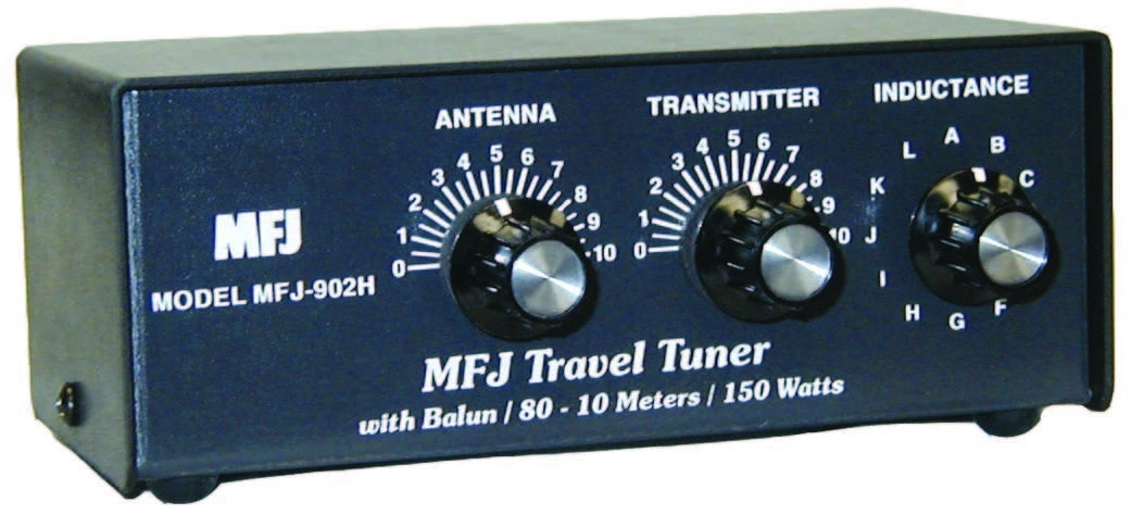 MFJ-902H, TRAVEL TUNER, 10-80M, 150W, W/BALUN 3 MFJ-902H, TRAVEL TUNER, 10-80M, 150W, W/BALUN
