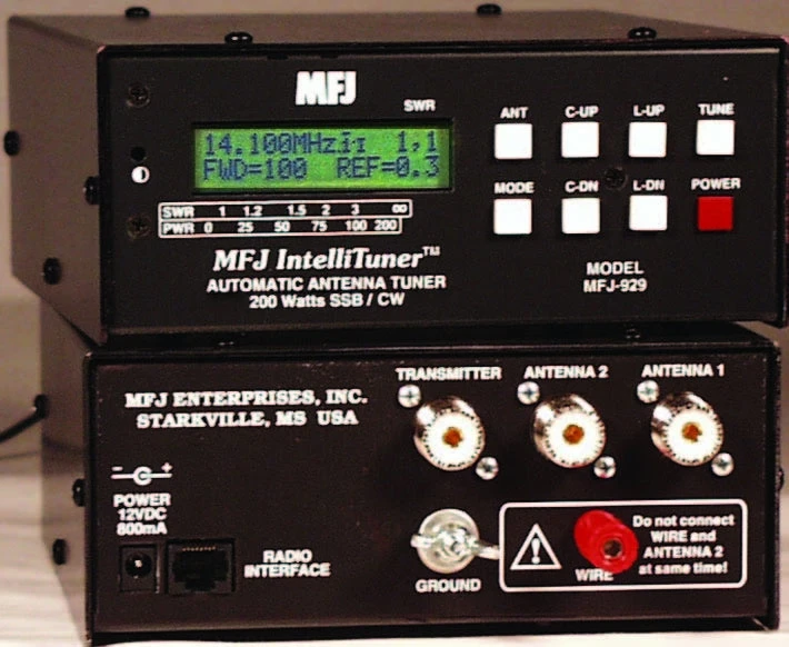 MFJ-929, 200W AUTO TUNER, LCD/MTR, 1.8-30MHz 3 MFJ-929, 200W AUTO TUNER, LCD/MTR, 1.8-30MHz