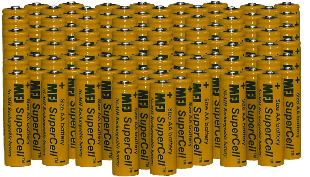 MFJ-92AA100, BATTERY, NI-MH, AA, 3000 MA, 100 PACK 3 MFJ-92AA100, BATTERY, NI-MH, AA, 3000 MA, 100 PACK