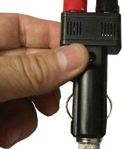 MFJ-4434, AUTO CIG. LIGHTER ADAPTOR, W/BLK , RED BINDING POS