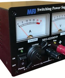 MFJ-4225MVP, SW PS, 25A, 12V, ADJ, W/PP, LED MTR