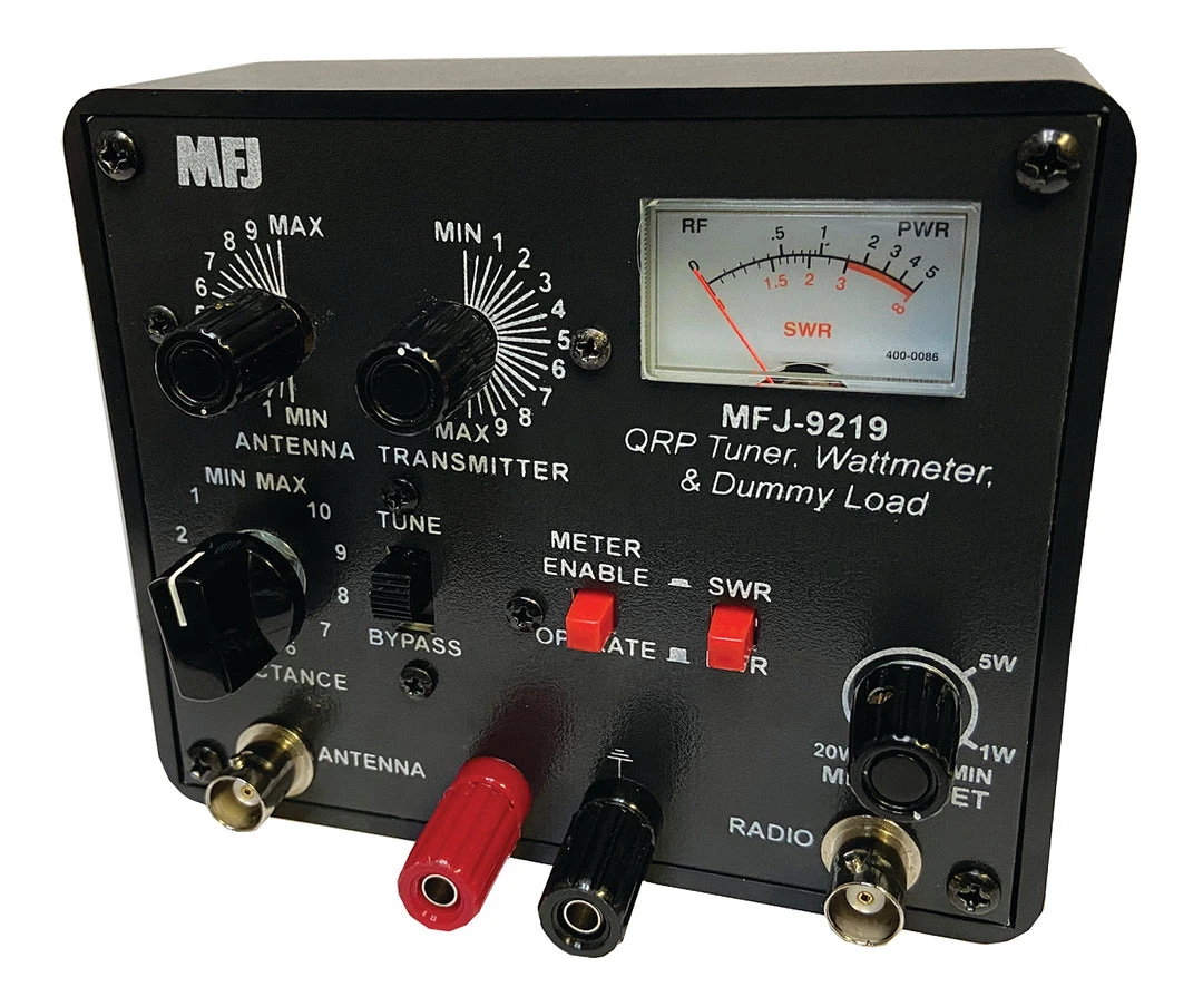 MFJ-9219, QRP Antenna Tuner, SWR/Wattmeter & Dummy Load 5 MFJ-9219, QRP Antenna Tuner, SWR/Wattmeter & Dummy Load